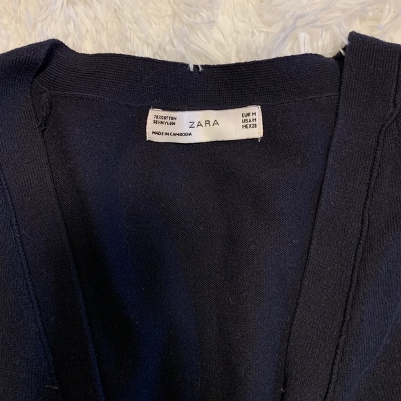 Zara navy blue cardigan, medium - Picture 4 of 5